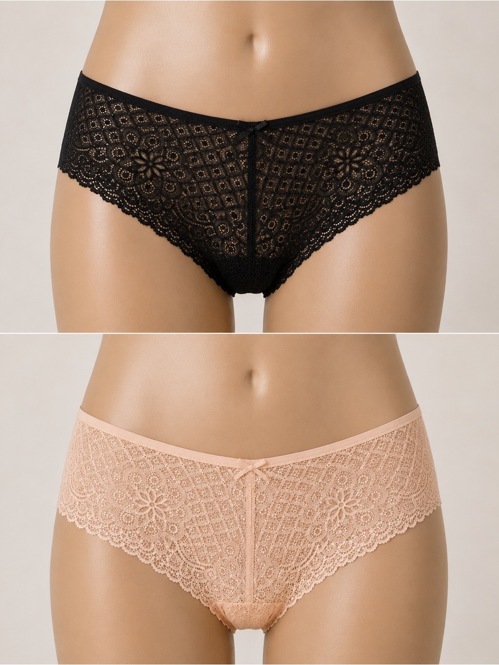 Free Press Pack of 2 Flaunt It Sheer Lace Hipster Panties New!